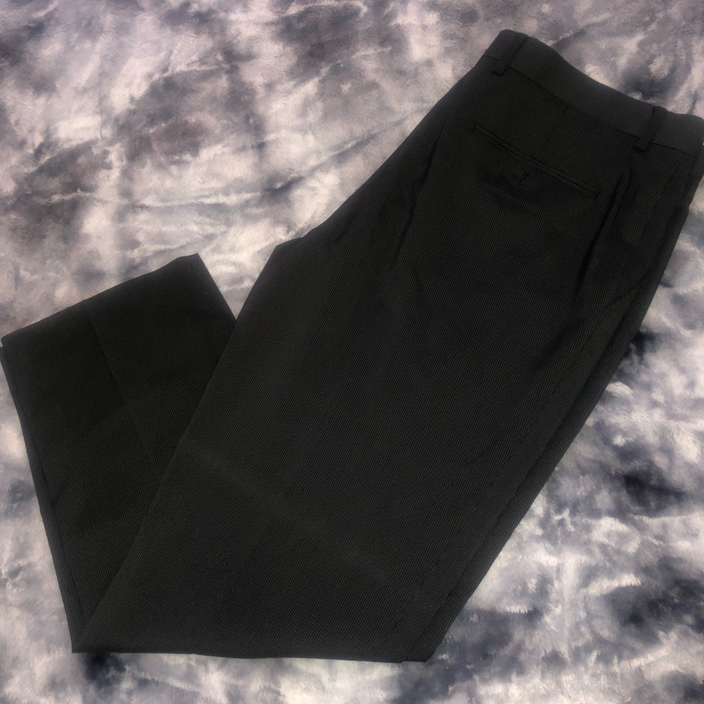 (JF) J. Ferrar Slim Fit Pinstripes Dress Pants